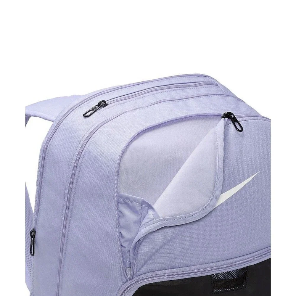 Nike Brasilia Backpack XL Lilac Purple Black School Gym Bag DM3975-533 NEW
